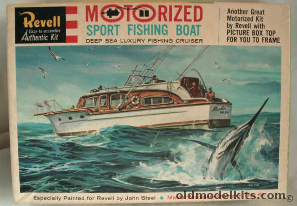 Revell 1/56 Motorized Chris Craft 42' Sport Fishing Boat, H400-249 plastic model kit